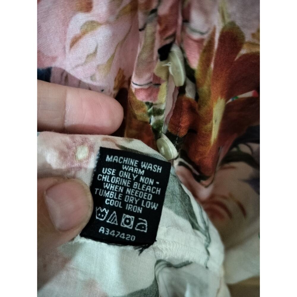 5308)Tolani Collection 3XP Floral Modal Button Up Dolman Cottagecore Maxi Dress - Picture 8 of 10